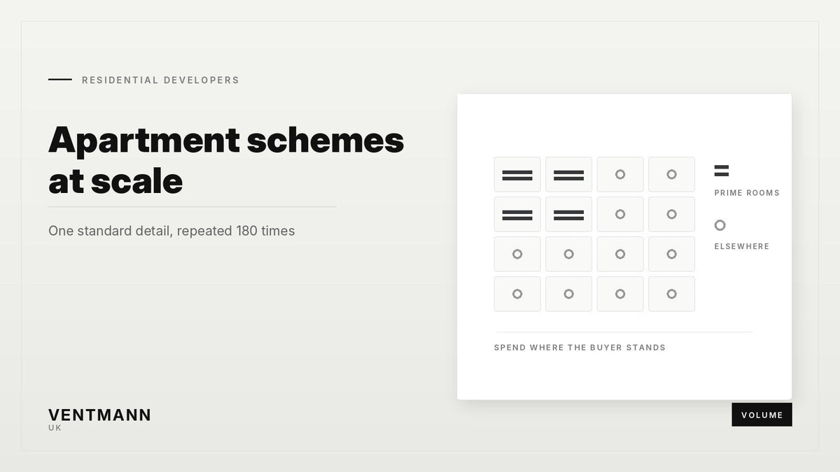 Apartment Schemes: Specifying Diffusers at Scale