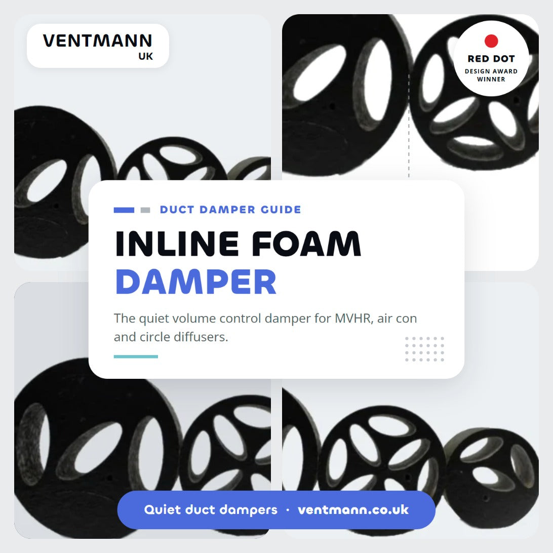 Inline Foam Damper: The Quiet Duct Damper for MVHR and Air Con Systems