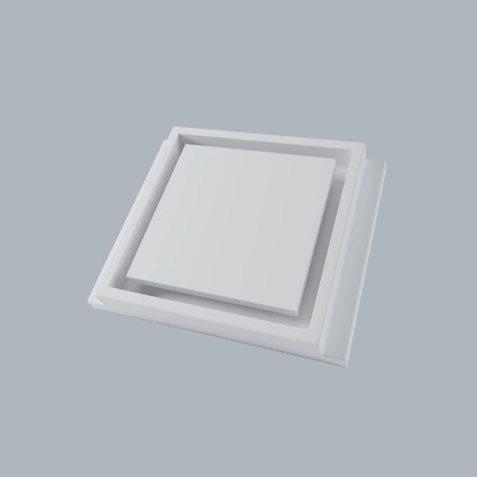 Gypsum grille diffusers
