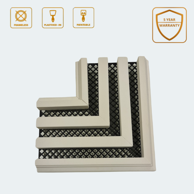 PLINE 1/2/3 Slot 20mm Corner Diffuser, 90 Degree