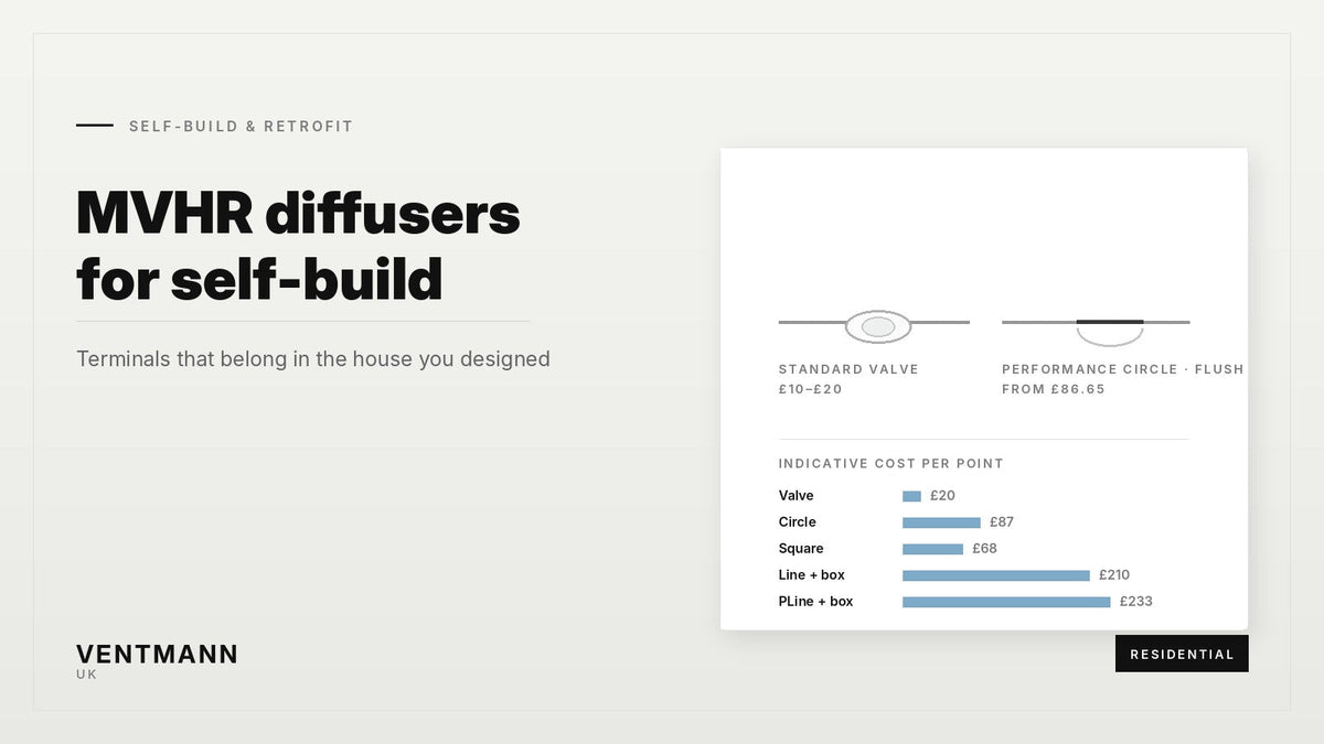 MVHR Diffusers for Self-Build: Terminals That Belong in the House