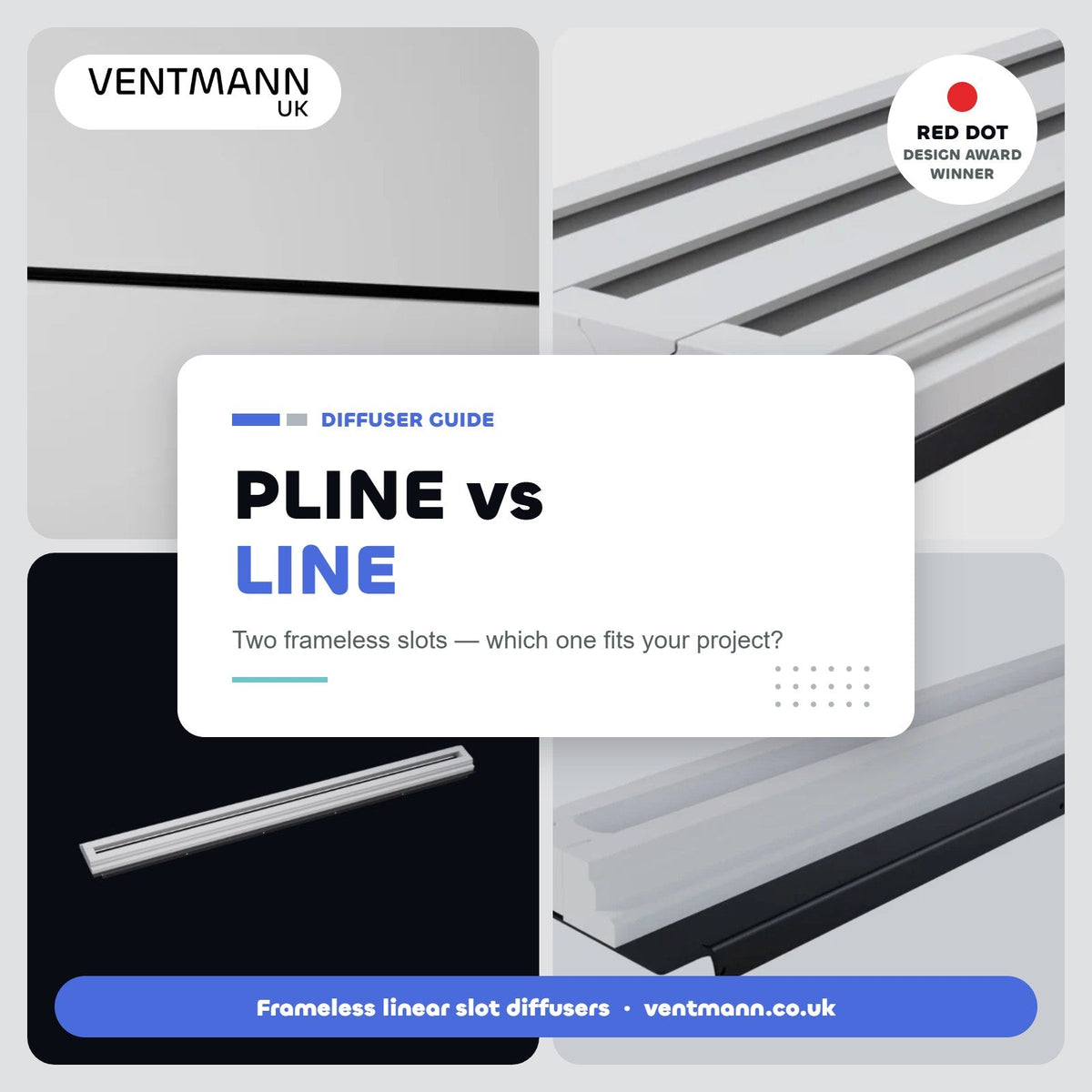 PLINE vs LINE Diffusers: Which Frameless Linear Slot Diffuser Do You Need?