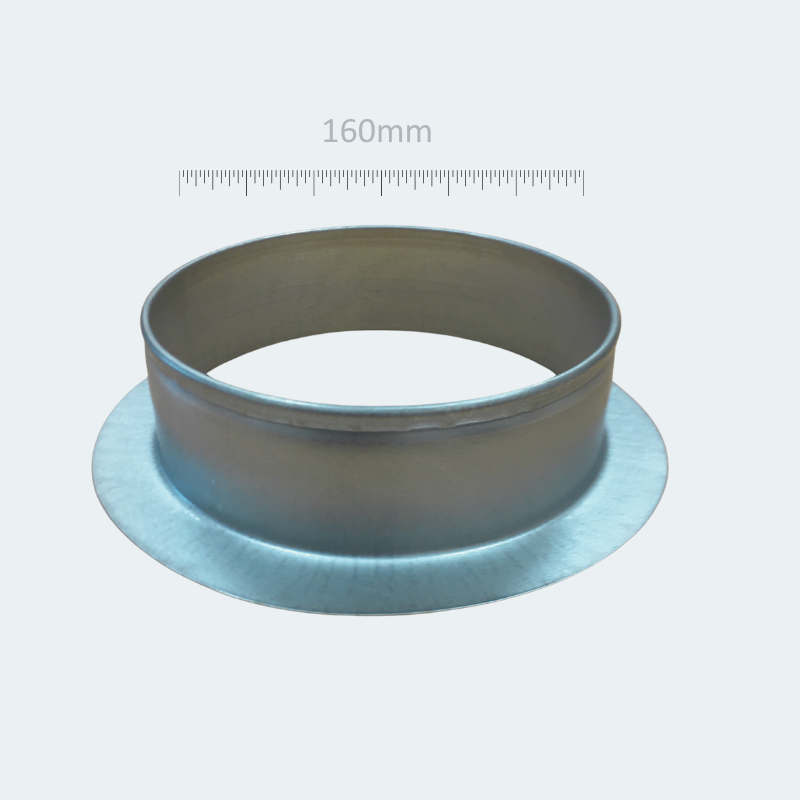 Flat Spigot (90°) - Galvanised - 80mm - 250mm dia