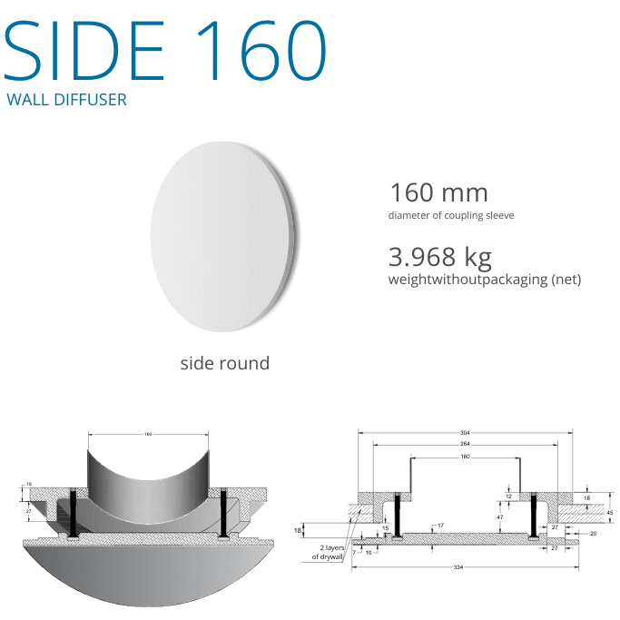 Side Round Diffuser