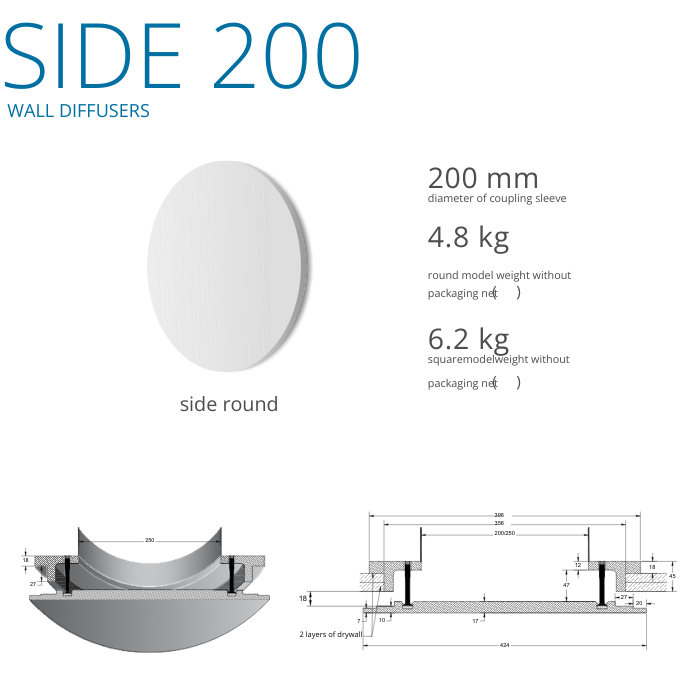 Side Round Diffuser