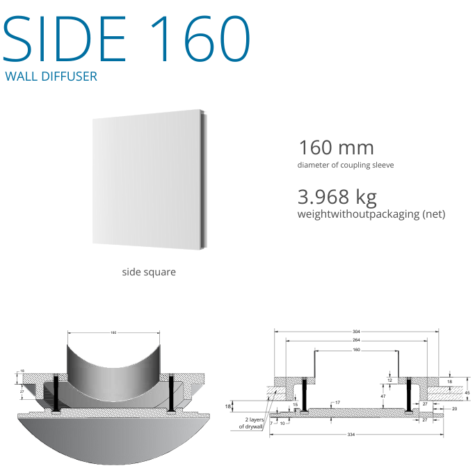Side Square Diffuser