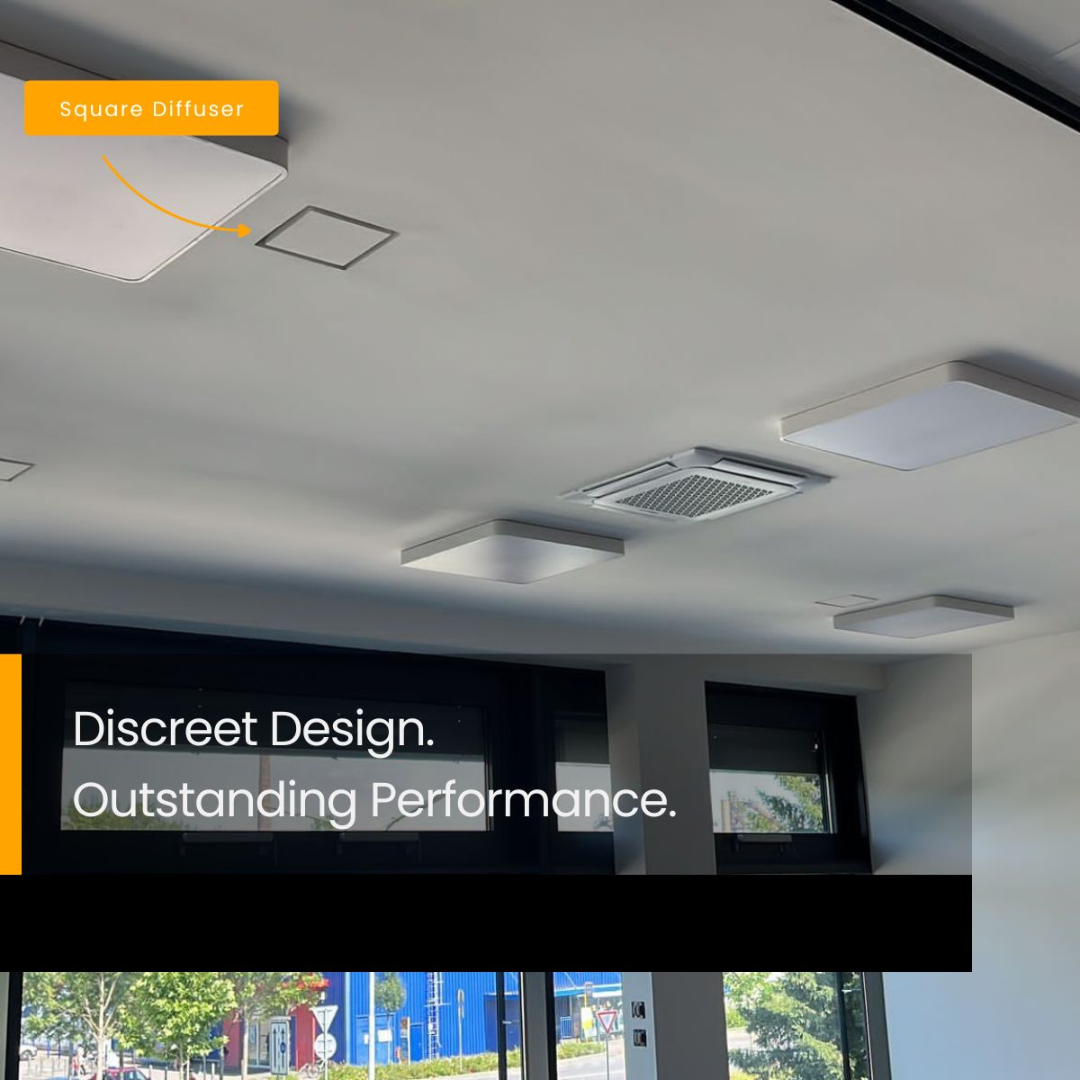 Square gypsum grille